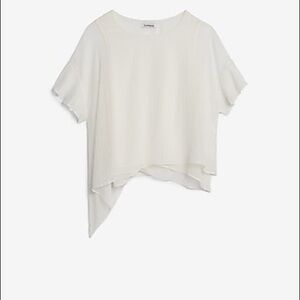 Metallic Clip Dot Asymmetrical Top